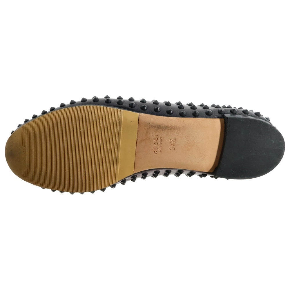 GUCCI(グッチ) スタッズ フラットシューズ ブラック 363592