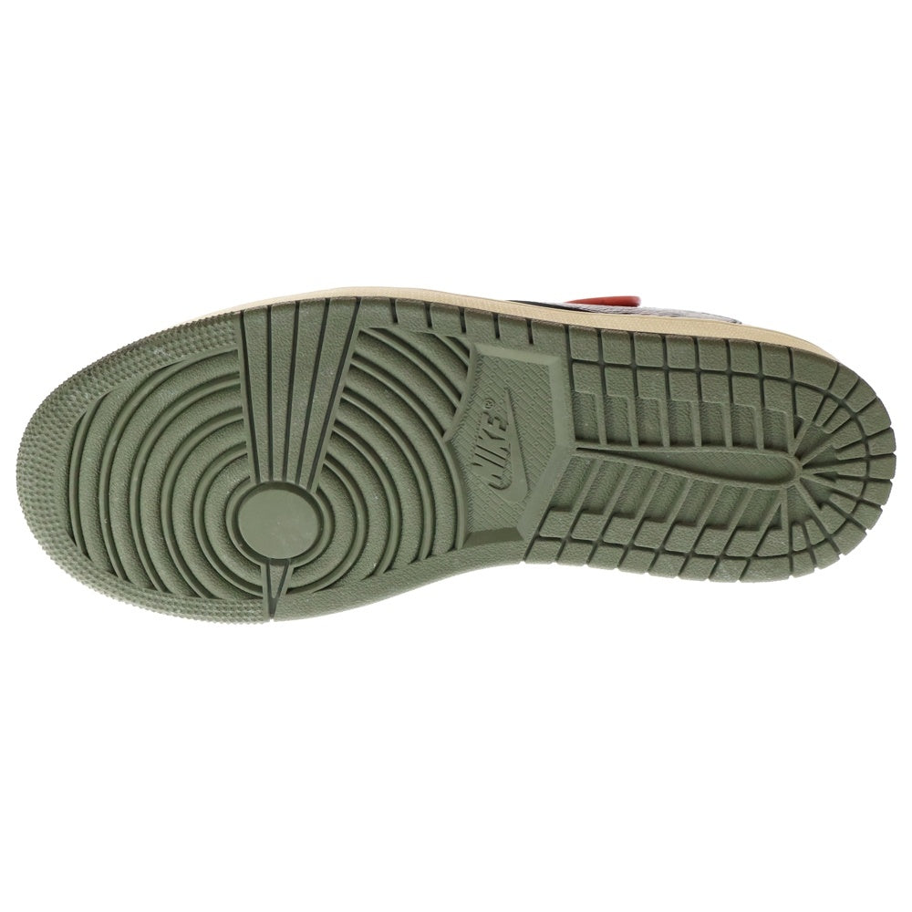 NIKE(ナイキ) ×TRAVIS SCOTT AIR JORDAN 1 LOW OG REVERSE OLIVE DM7866-200 トラヴィススコット エアジョーダン 1 リバース オリーブ ローカットスニーカー US8/26cm