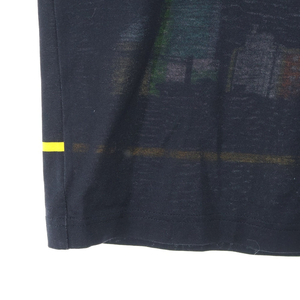 PRADA(プラダ) ヘリコプター ロゴプリント 半袖Tシャツ カットソー ブラック UJN317 S162 1T6K