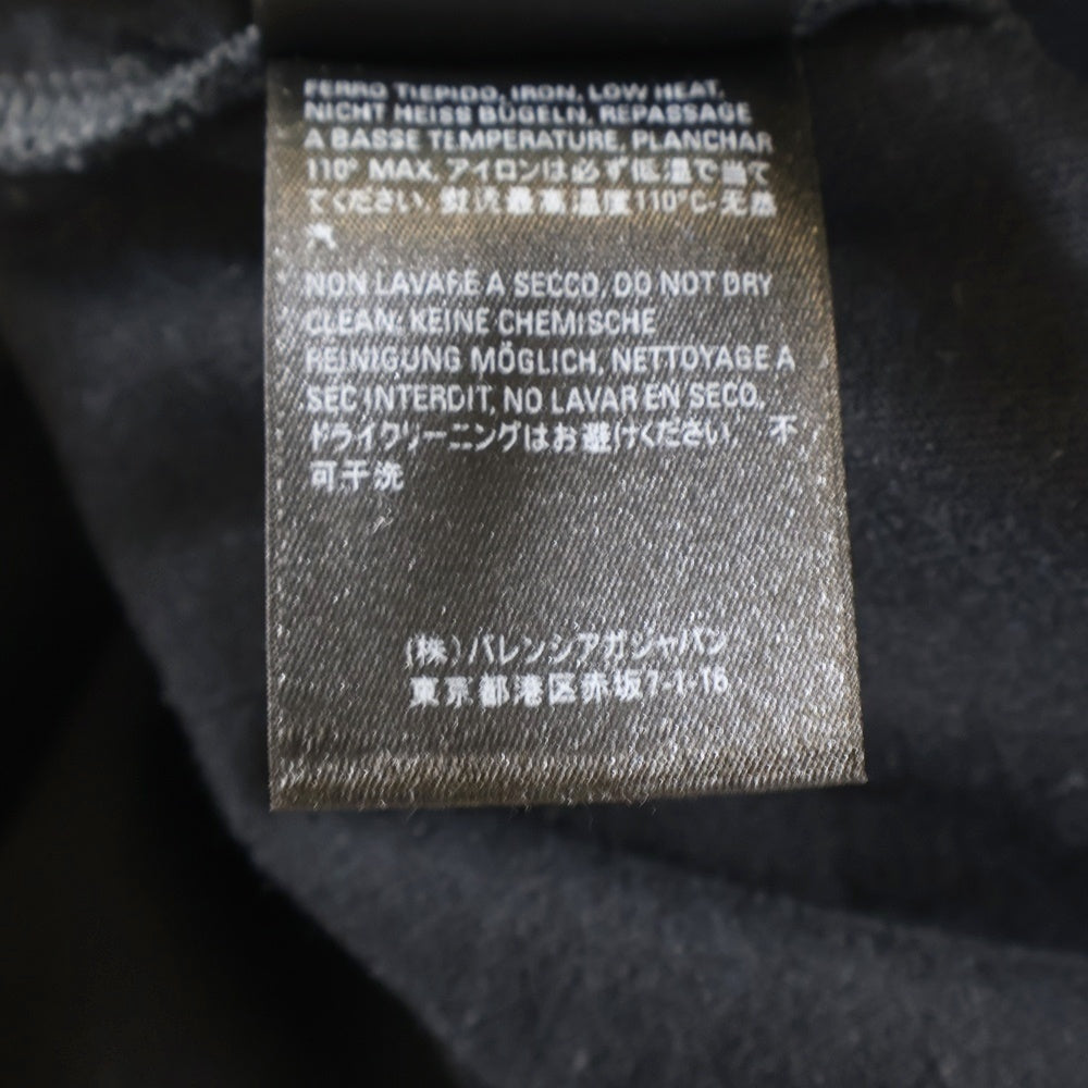 BALENCIAGA(バレンシアガ) Sponsor Logo スポンサーロゴ刺繍 半袖Tシャツ カットソー ブラック 612966 TJVD9