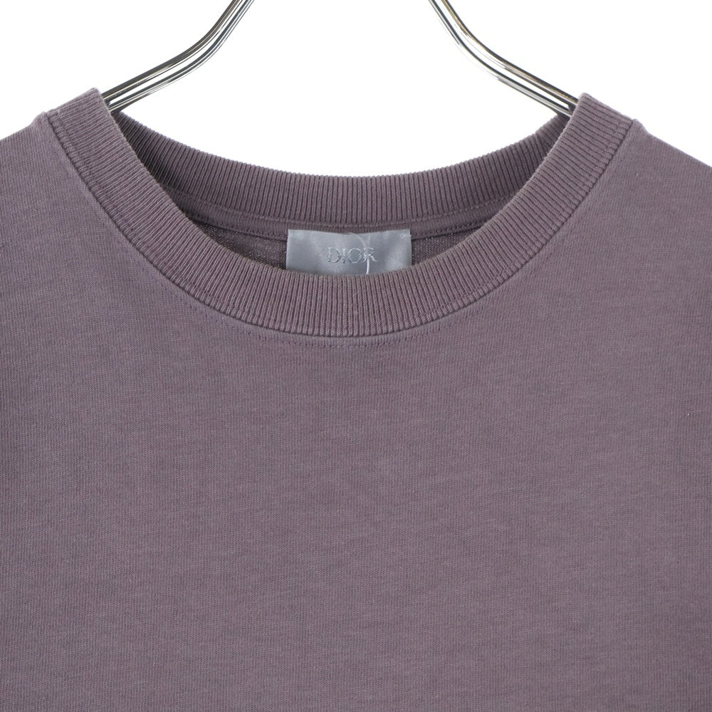 Christian Dior(クリスチャンディオール) CD ICON CDアイコン ロゴ刺繍 クルーネック 半袖Tシャツ カットソー ブラウン 943J605A0554