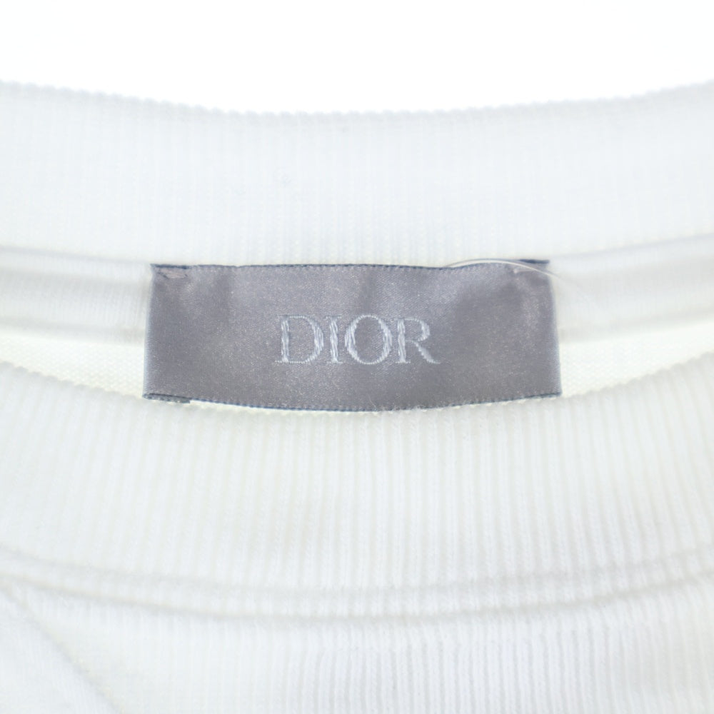 Christian Dior(クリスチャンディオール) 21SS ×Kenny Scharf Oversized Tee ケニーシャーフ ロゴ刺繍 オーバーサイズ クルーネック半袖Tシャツカットソー ホワイト 193J685D0554