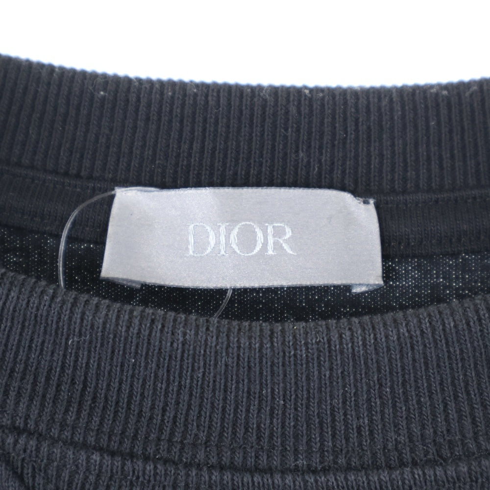 Christian Dior(クリスチャンディオール) 21SS ×Kenny Scharf Oversized Tee ケニーシャーフ ロゴ刺繍 オーバーサイズ クルーネック半袖Tシャツカットソー ブラック 193J685D0554