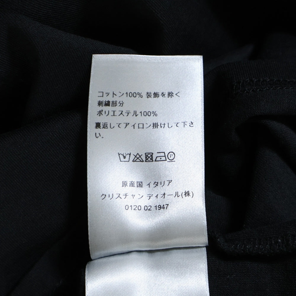 Christian Dior(クリスチャンディオール) 21AW ×KENNY SCHARF Logo T-Shirt ケニーシャーフ ロゴ刺繍 クルーネック半袖Tシャツカットソー ブラック 193J697A0677