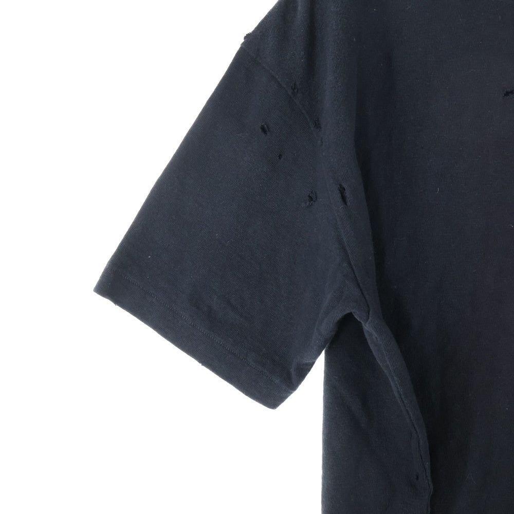 Christian Dior(クリスチャンディオール) 23AW ダメージ加工リラックスフィットTシャツ ブラック 343J636A0849