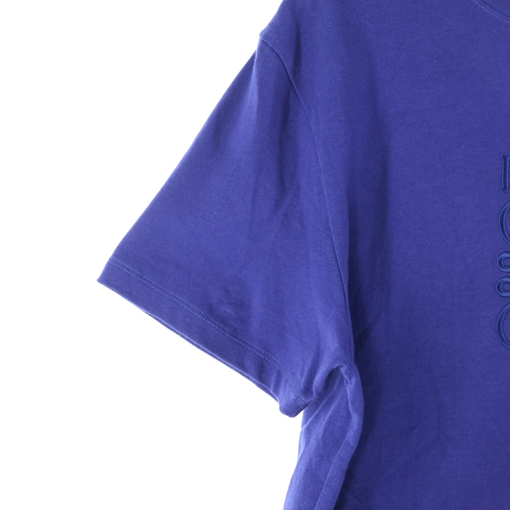 LOEWE(ロエベ) REGULAR FIT T-SHIRT フロント アナグラムロゴ刺繍 半袖Tシャツ カットソー パープル H526Y22XB8
