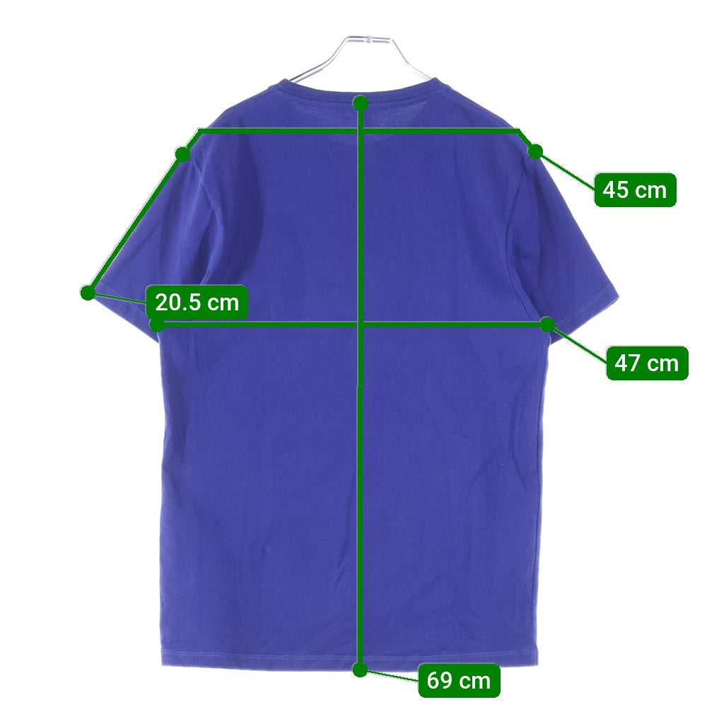 LOEWE(ロエベ) REGULAR FIT T-SHIRT フロント アナグラムロゴ刺繍 半袖Tシャツ カットソー パープル H526Y22XB8