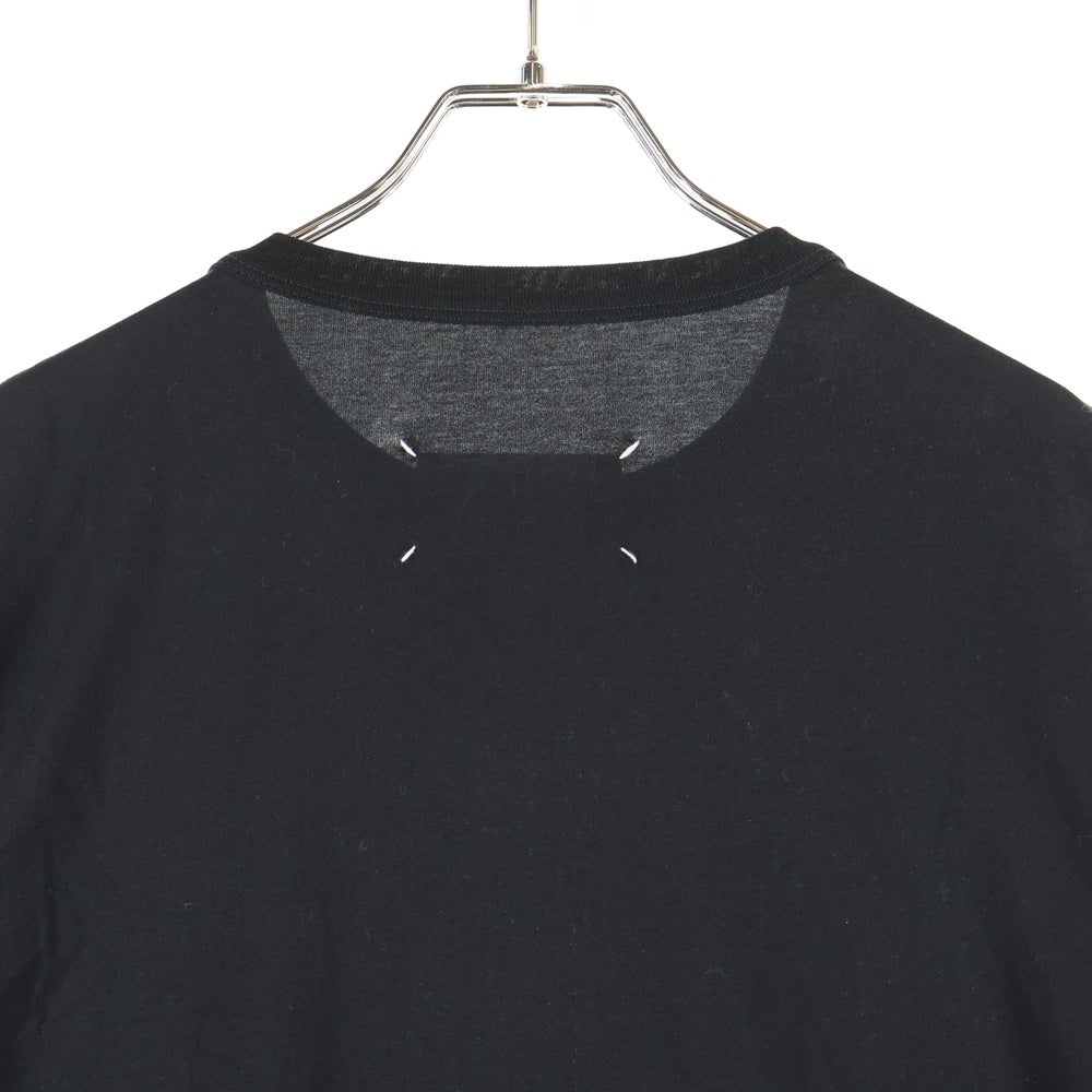 Maison Margiela 10(メゾン マルジェラ) 23SS 反転ミニロゴ刺繍 半袖Tシャツ カットソー ブラック S30GC0701 S22816