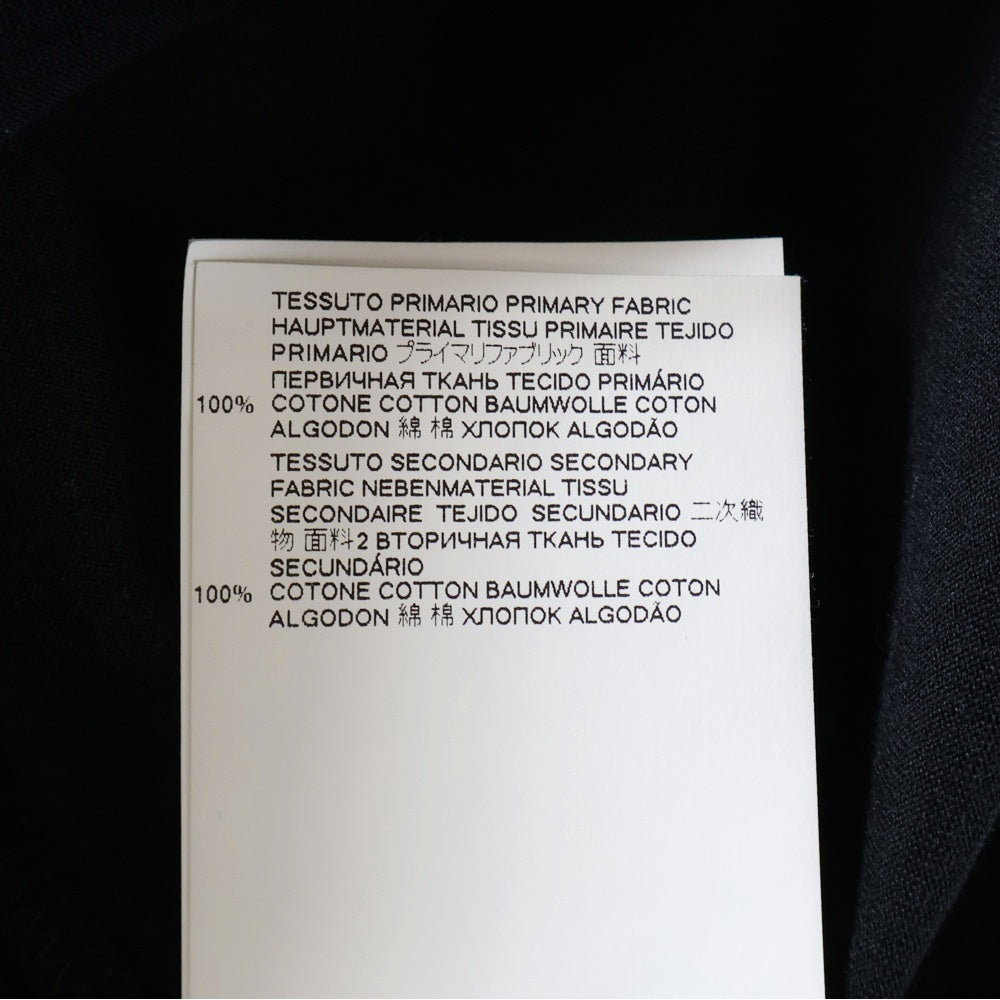 Maison Margiela 10(メゾン マルジェラ) 23SS 反転ミニロゴ刺繍 半袖Tシャツ カットソー ブラック S30GC0701 S22816