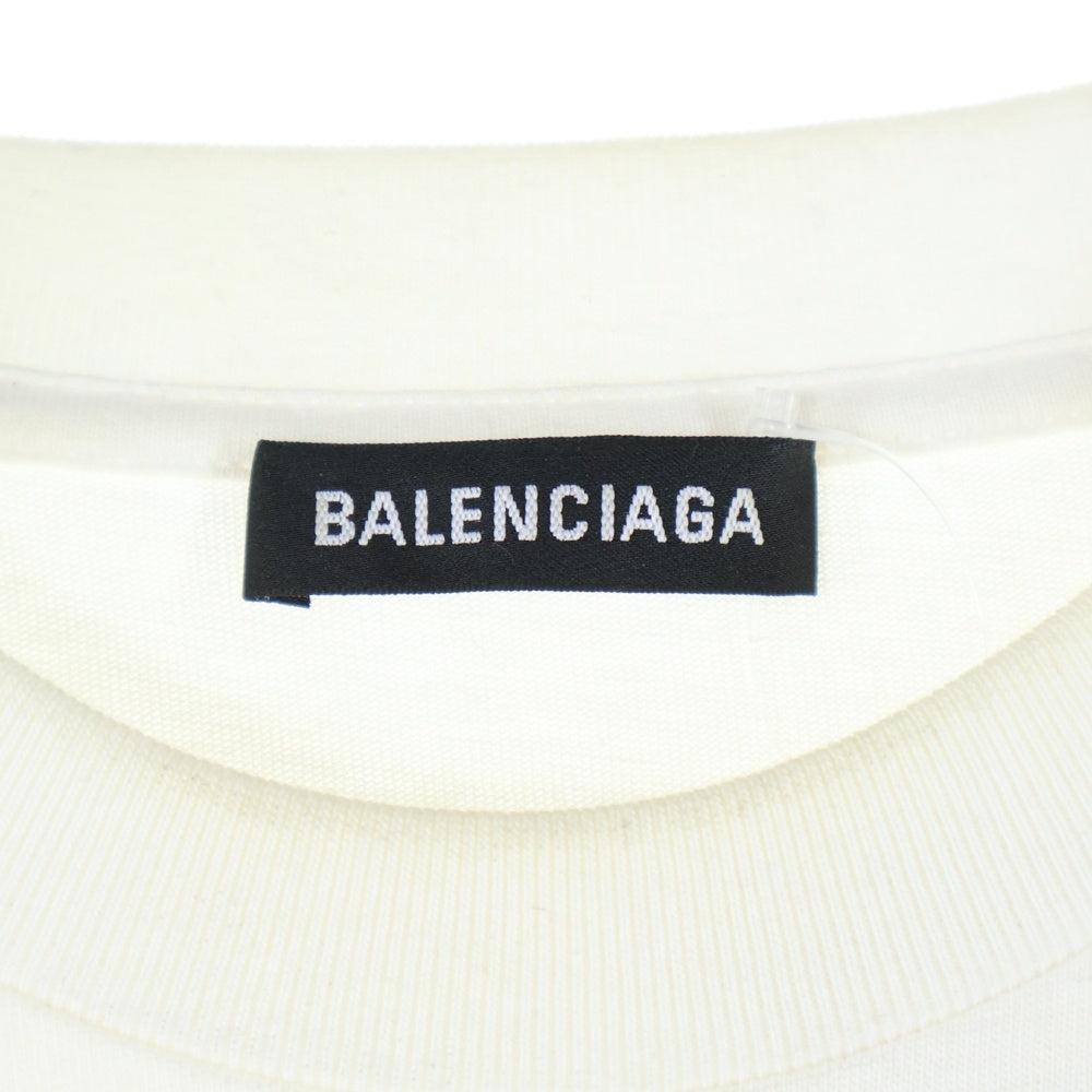 BALENCIAGA(バレンシアガ) 20SS PARIS刺繍ロゴ 半袖Tシャツ カットソー ホワイト 594579 TGV48