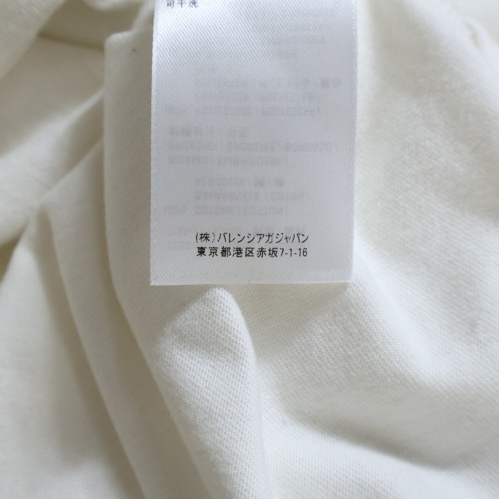 BALENCIAGA(バレンシアガ) 20SS PARIS刺繍ロゴ 半袖Tシャツ カットソー ホワイト 594579 TGV48