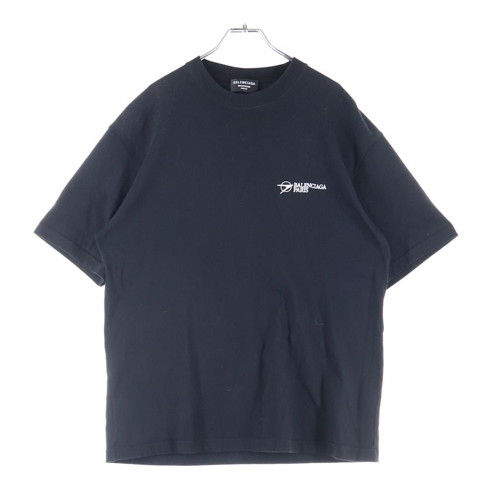 BALENCIAGA(バレンシアガ) Corporate Medium Fit Tee コーポレート ミディアムフィット 半袖Tシャツ カットソー ブラック 612966 TKV86