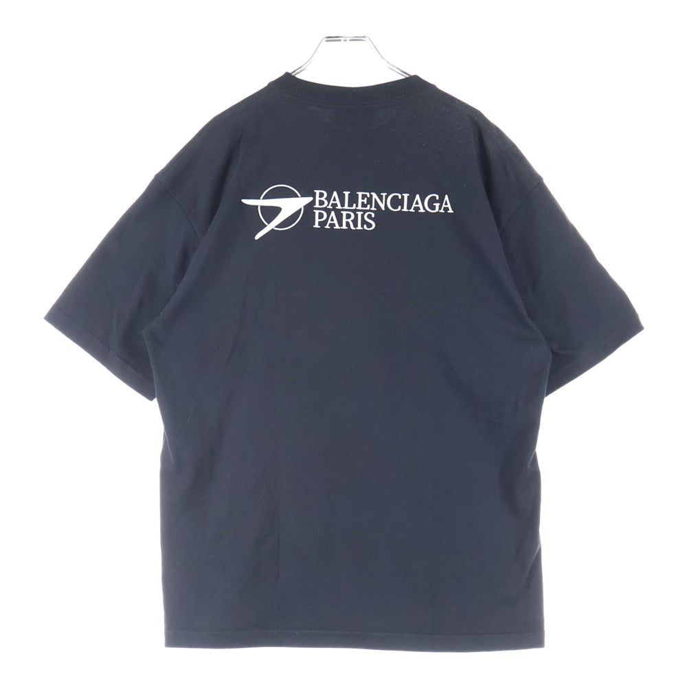 BALENCIAGA(バレンシアガ) Corporate Medium Fit Tee コーポレート ミディアムフィット 半袖Tシャツ カットソー ブラック 612966 TKV86