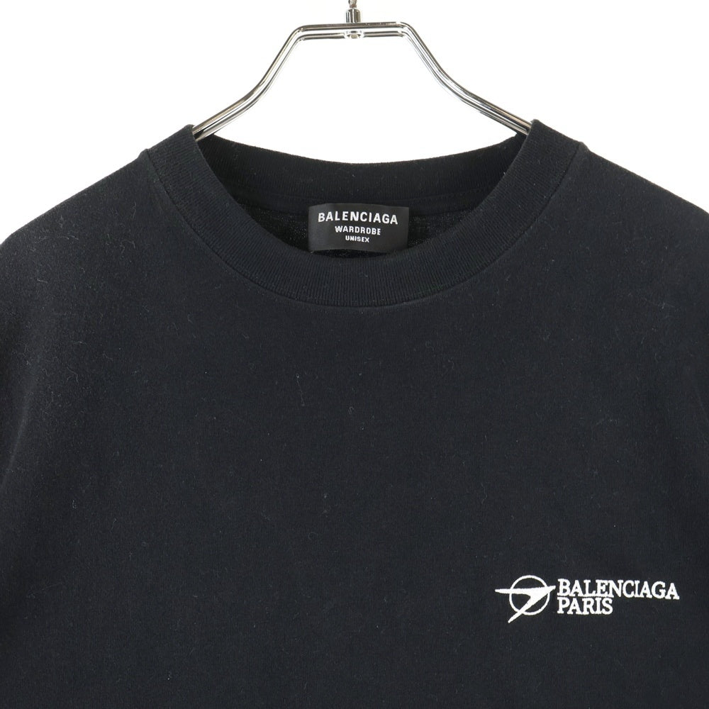 BALENCIAGA(バレンシアガ) Corporate Medium Fit Tee コーポレート ミディアムフィット 半袖Tシャツ カットソー ブラック 612966 TKV86