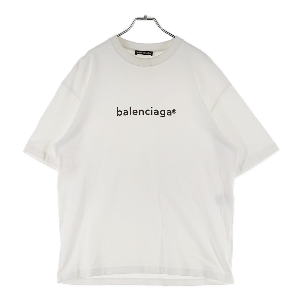BALENCIAGA(バレンシアガ) 21SS ニューコピーライト プリントロゴ半袖Tシャツ カットソー ホワイト 612966 TIV54