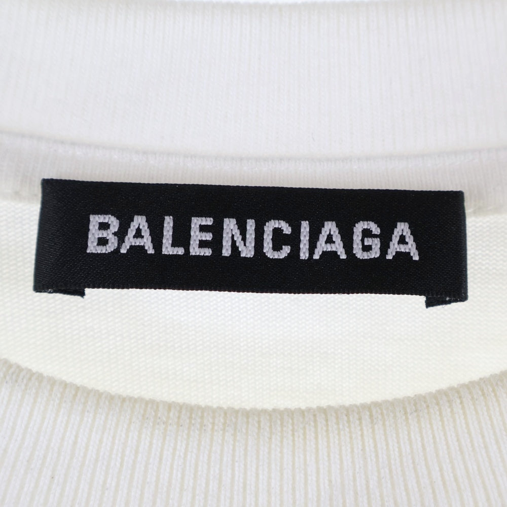 BALENCIAGA(バレンシアガ) 21SS ニューコピーライト プリントロゴ半袖Tシャツ カットソー ホワイト 612966 TIV54