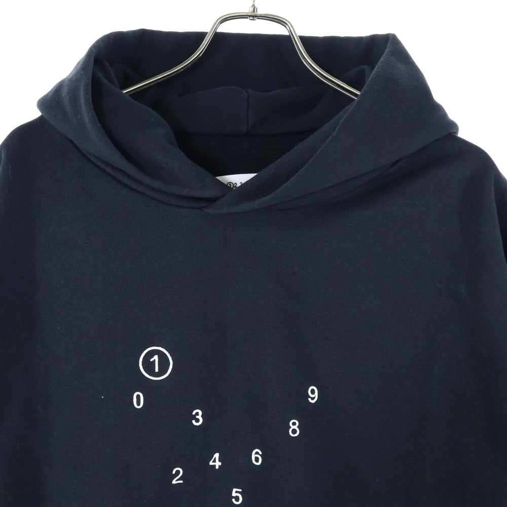 Maison Margiela 1 10(メゾンマルジェラ 1 10) 23SS オーバーサイズ カレンダーグラフィック ロゴ スウェットパーカー ブラック S50GU0202 S25505