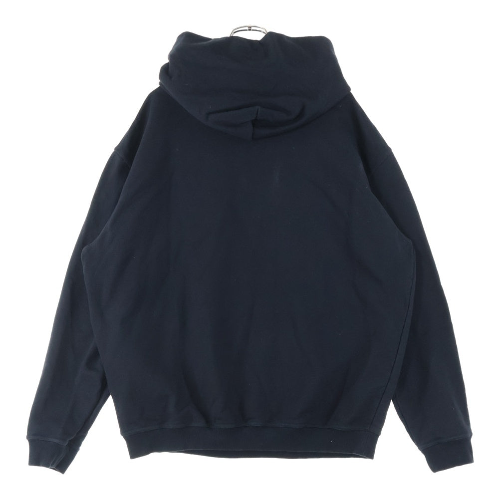 Maison Margiela 10(メゾン マルジェラ) 23AW Hoodie ロゴ刺繍 プルオーバースウェットパーカー フーディー ブラック S50GU0167 S25503