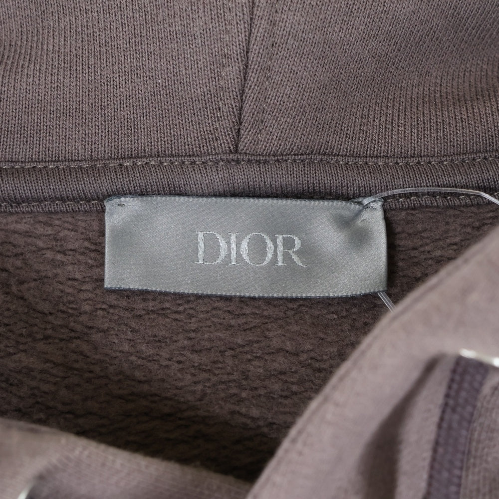 Christian Dior(クリスチャンディオール) CD ICON HOODIE CDアイロン刺繍 スウェット プルオーバーパーカー ブラウン 113J698A0531