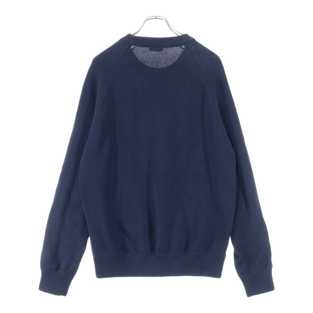 Christian Dior(クリスチャンディオール) オブリーク シルクサイドライン クルーネックニットセーター ネイビー 113M638AT187