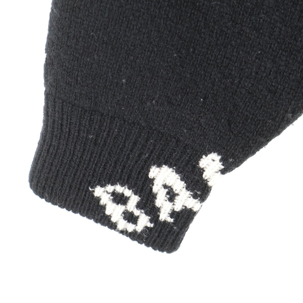 BALENCIAGA(バレンシアガ) 20SS Allover Logo Crewneck オールオーバーロゴ クルーネックニットセーター ブラック/ホワイト 620983 T1567