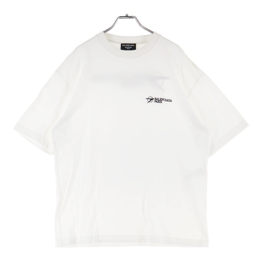 BALENCIAGA(バレンシアガ) Corporate Medium Fit Tee コーポレート ミディアムフィット 半袖Tシャツ カットソー ホワイト 612966 TKV86
