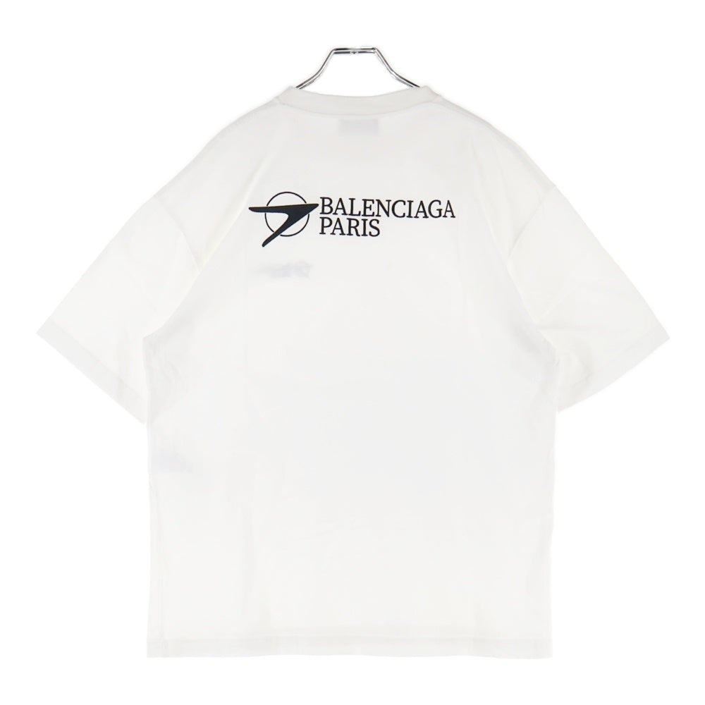 BALENCIAGA(バレンシアガ) Corporate Medium Fit Tee コーポレート ミディアムフィット 半袖Tシャツ カットソー ホワイト 612966 TKV86