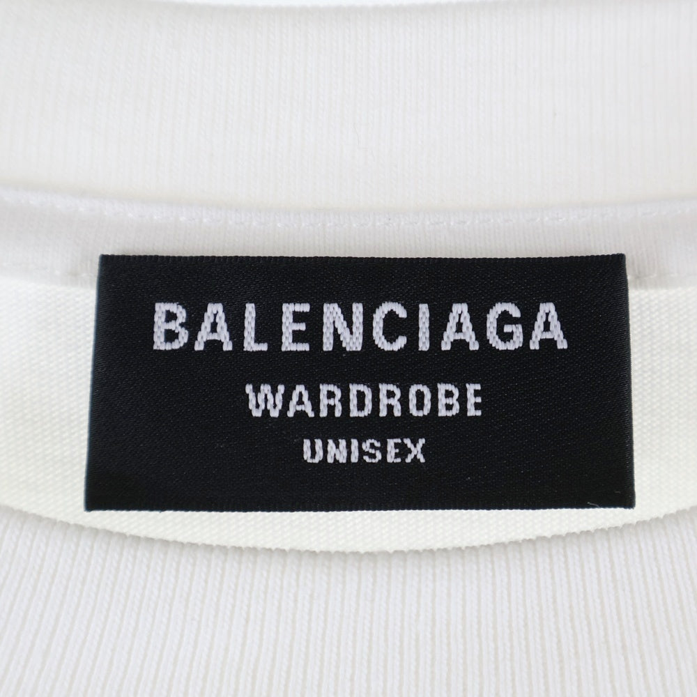 BALENCIAGA(バレンシアガ) Corporate Medium Fit Tee コーポレート ミディアムフィット 半袖Tシャツ カットソー ホワイト 612966 TKV86
