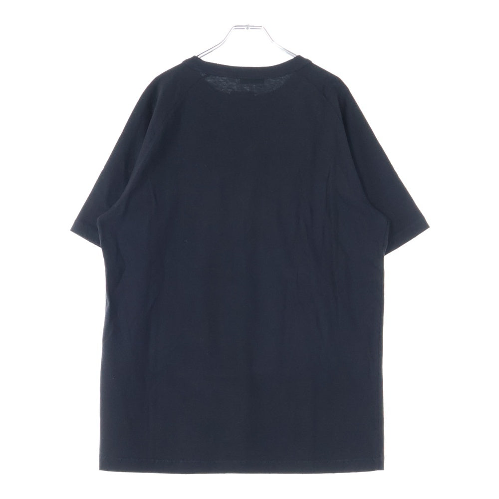 DIOR(ディオール) 23SS ×ERL イーアールエル ダメージ加工 ロゴ刺繍 スラブコットンジャージー 半袖Tシャツ カットソー ブラック 313J647A0817