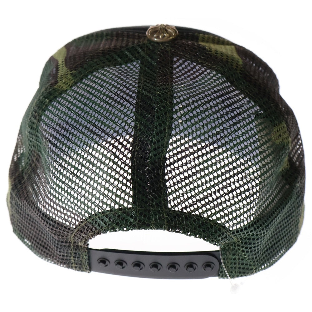 CHROME HEARTS(クロムハーツ) TRUCKER CAP トラッカーキャップ クロスボール付メッシュキャップ カモフラージュ柄 ブラック/グリーン調