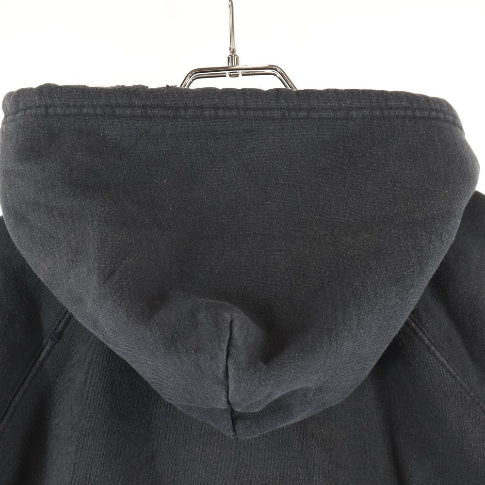BALENCIAGA(バレンシアガ) 22SS Metal Hoodie Logo バレンシアガ メタルロゴ ペイント加工 スウェット プルオーバーパーカー ブラック 697879 TMV89