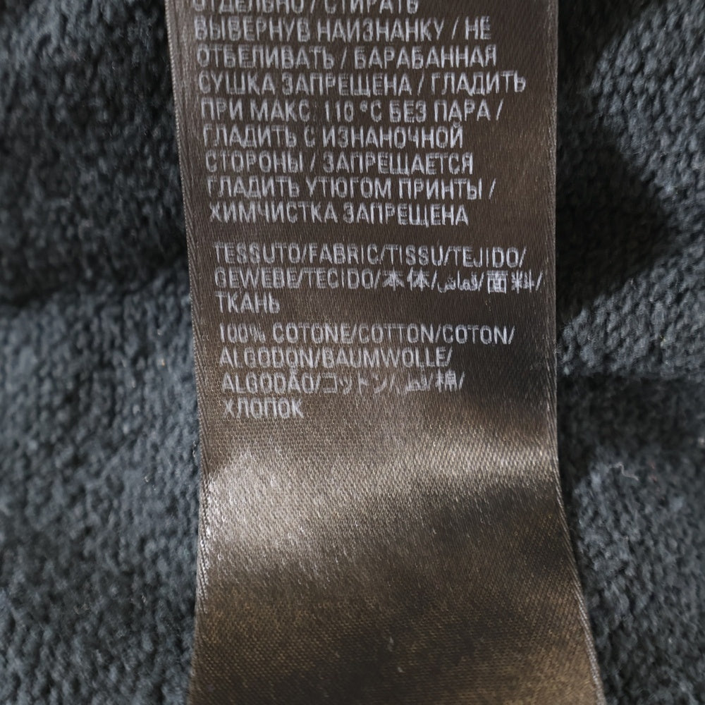 BALENCIAGA(バレンシアガ) 22SS Metal Hoodie Logo バレンシアガ メタルロゴ ペイント加工 スウェット プルオーバーパーカー ブラック 697879 TMV89