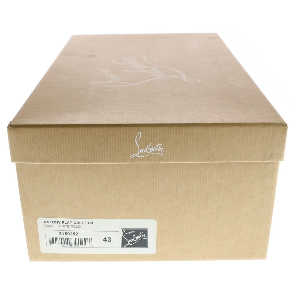CHRISTIAN LOUBOUTIN(クリスチャンルブタン) スパイクスタッズ スタッズ切替 ローカットスニーカー ホワイト 43