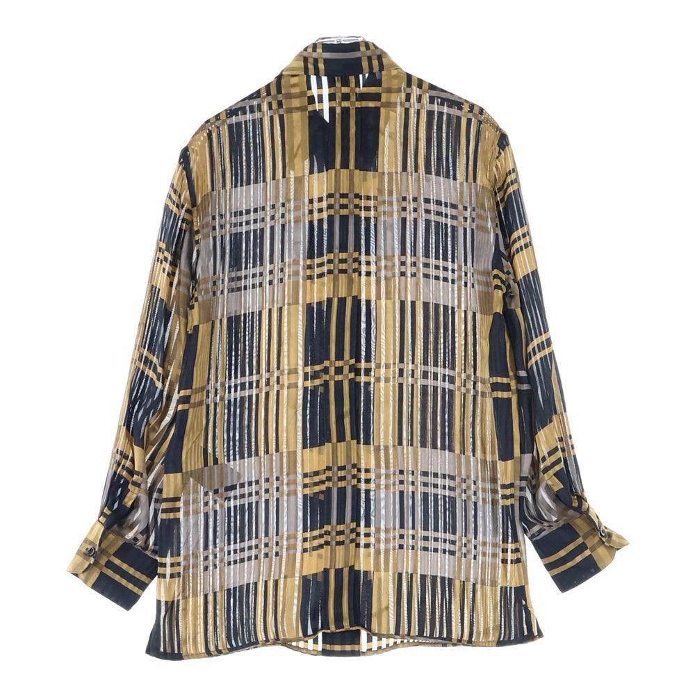 SAINT LAURENT PARIS(サンローランパリ) ロンクスリフ 長袖シャツ ブラック/ブラウン 813932 Y1L28