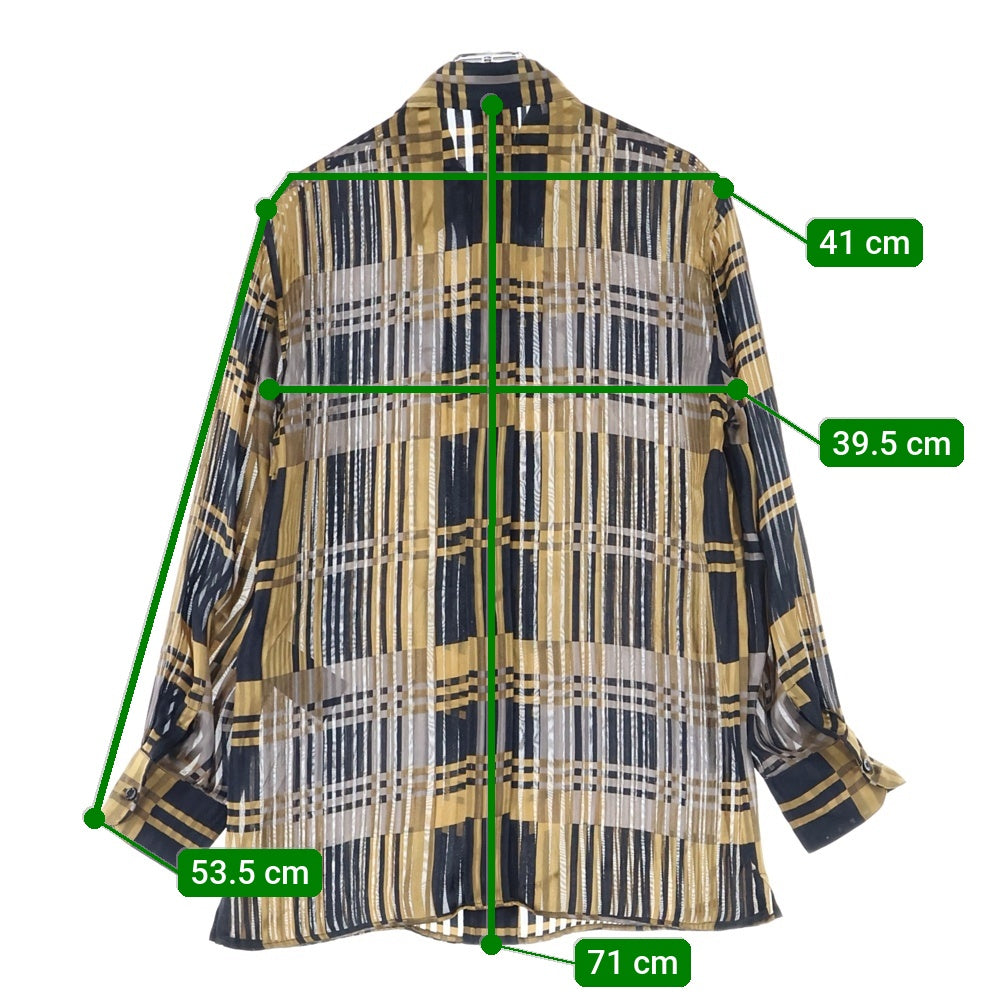 SAINT LAURENT PARIS(サンローランパリ) ロンクスリフ 長袖シャツ ブラック/ブラウン 813932 Y1L28