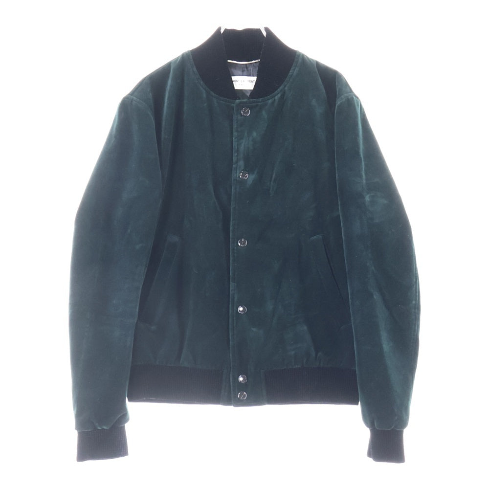 SAINT LAURENT PARIS(サンローランパリ) 22AW テディカレッジ ジャケット ダークグリーン 711490 Y615W