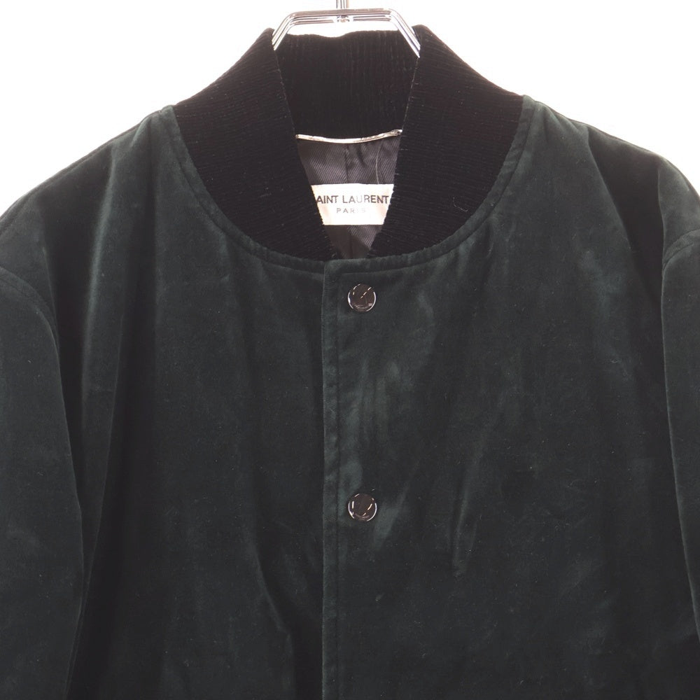 SAINT LAURENT PARIS(サンローランパリ) 22AW テディカレッジ ジャケット ダークグリーン 711490 Y615W