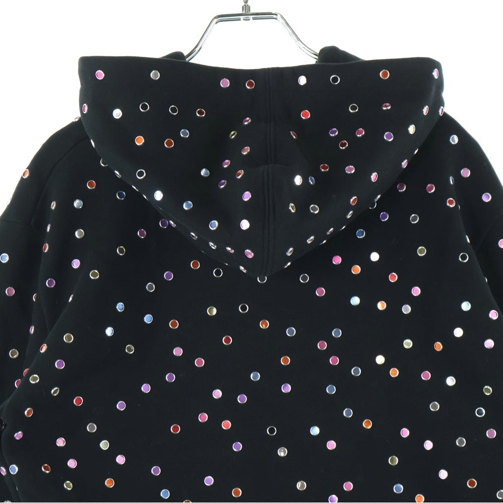 SAINT LAURENT PARIS(サンローランパリ) スタッズ付き スウェットプルオーバーパーカー ブラック 686517 Y36TN