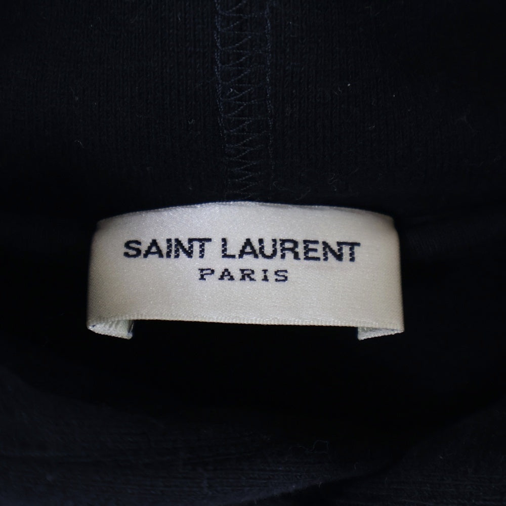 SAINT LAURENT PARIS(サンローランパリ) スタッズ付き スウェットプルオーバーパーカー ブラック 686517 Y36TN