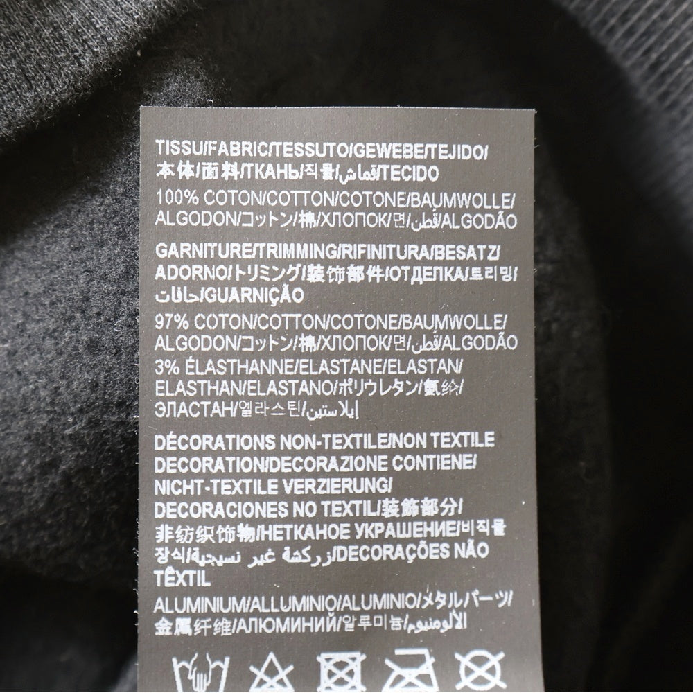 SAINT LAURENT PARIS(サンローランパリ) スタッズ付き スウェットプルオーバーパーカー ブラック 686517 Y36TN