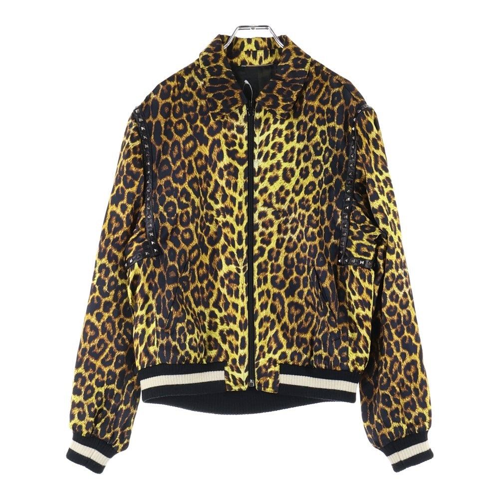 SAINT LAURENT PARIS(サンローランパリ) 16SS レオパードスタッズテディブルゾン ジャケット ブラウン/ブラック 416026 Y953L ※首タグ欠損
