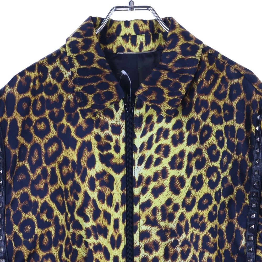 SAINT LAURENT PARIS(サンローランパリ) 16SS レオパードスタッズテディブルゾン ジャケット ブラウン/ブラック 416026 Y953L ※首タグ欠損