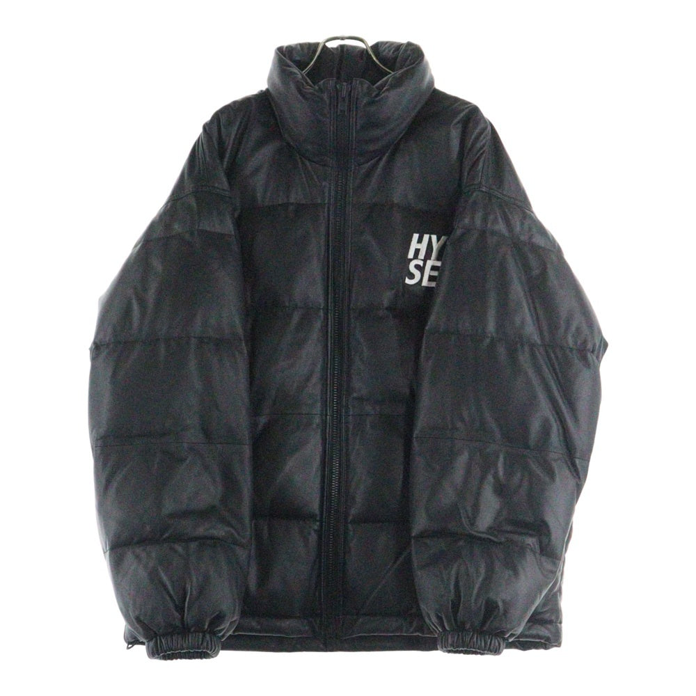 HYSTERIC GLAMOUR(ヒステリックグラマー) 22AW × WIND AND SEA Leather Down Jacket ウィンダンシー レザーダウンジャケット ブラック WDS-C-HYS-23-AP-Q1-02