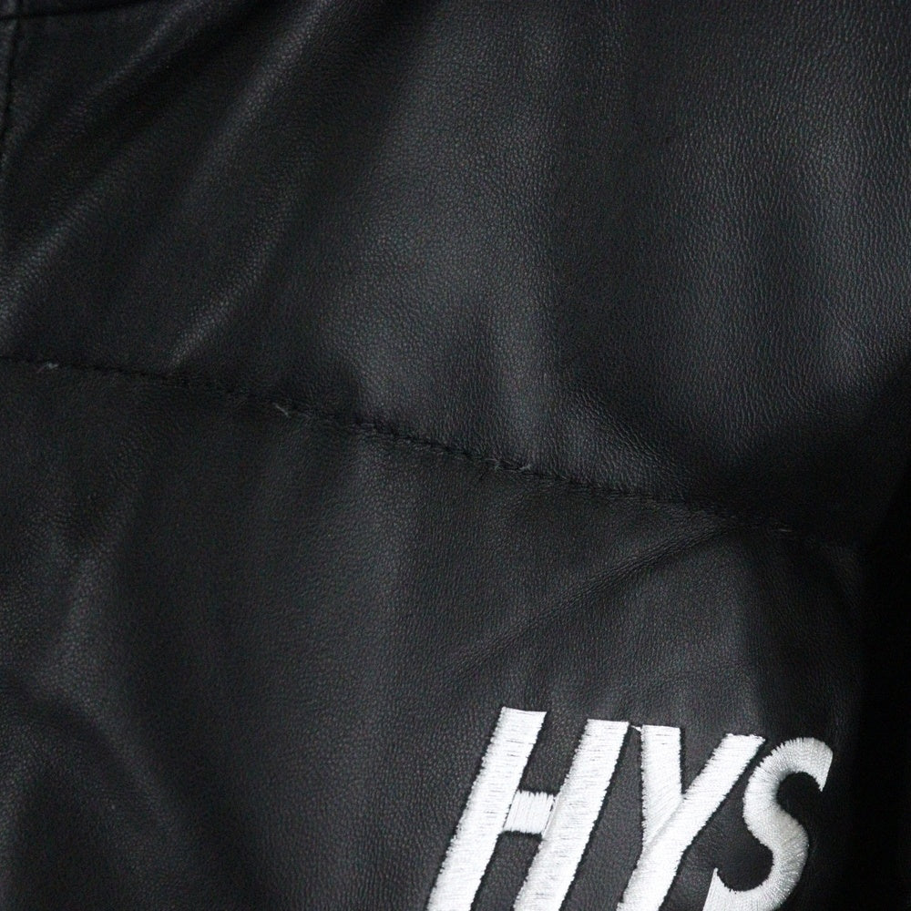 HYSTERIC GLAMOUR(ヒステリックグラマー) 22AW × WIND AND SEA Leather Down Jacket ウィンダンシー レザーダウンジャケット ブラック WDS-C-HYS-23-AP-Q1-02