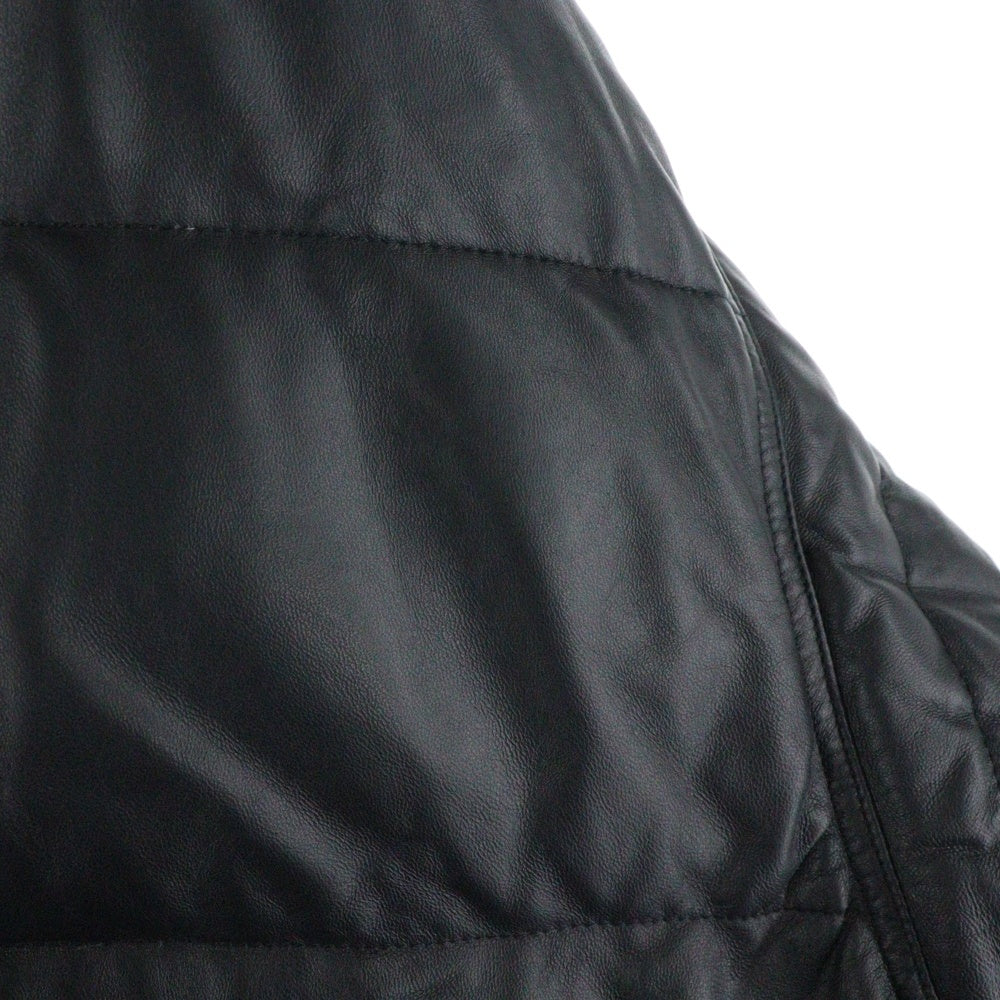 HYSTERIC GLAMOUR(ヒステリックグラマー) 22AW × WIND AND SEA Leather Down Jacket ウィンダンシー レザーダウンジャケット ブラック WDS-C-HYS-23-AP-Q1-02