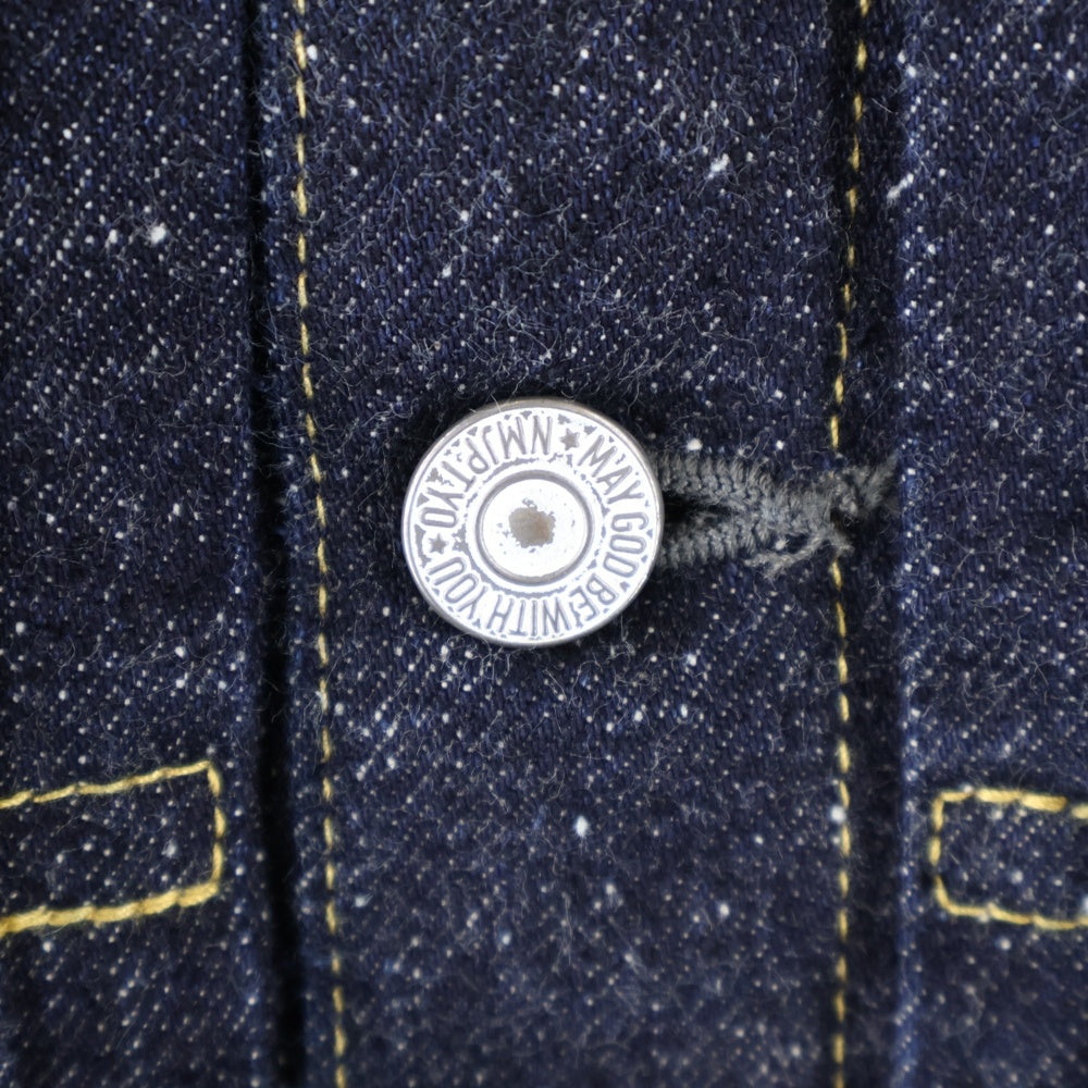 New Manual(ニュー マニュアル) NM-No.1 #023 LV T-BACK DENIM JACKET BLEACH ONE-WASHED Tバック ワンウォッシュデニムジャケット インディゴ