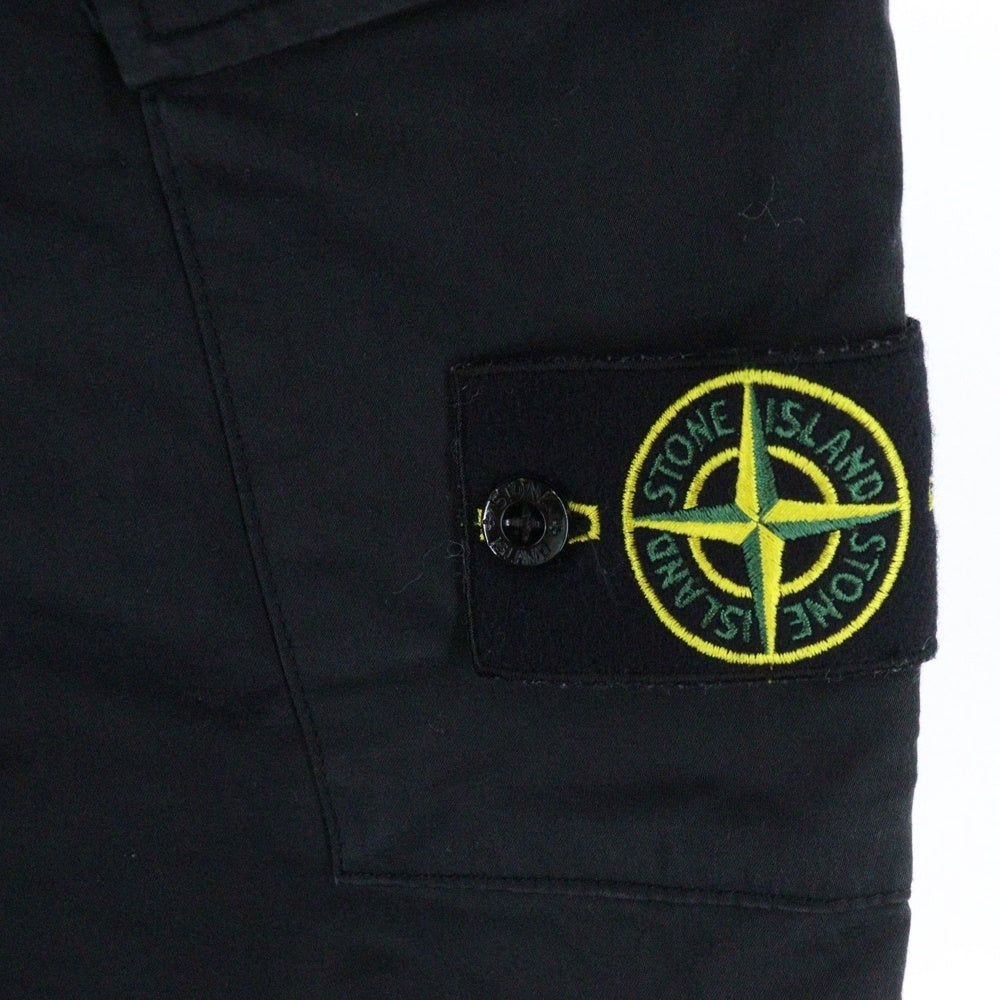STONE ISLAND(ストーンアイランド) Cargo Pants ロゴワッペン カーゴパンツ ブラック 751531314