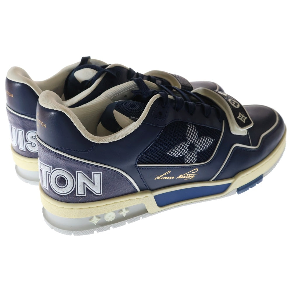 LOUIS VUITTON(ルイヴィトン) LVトレイナーライン テンポラリー・レジデンシー限定 レザーローカットスニーカー ネイビー MS0261