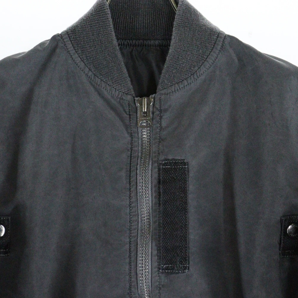 Sacai(サカイ) 24AW ガーメントダイ テクスチェーボンバージャケット ミリタリーブルゾン 24-03496M