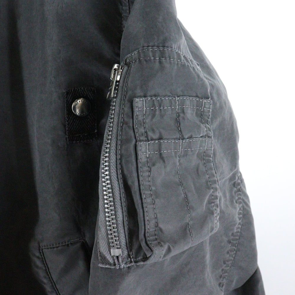 Sacai(サカイ) 24AW ガーメントダイ テクスチェーボンバージャケット ミリタリーブルゾン 24-03496M